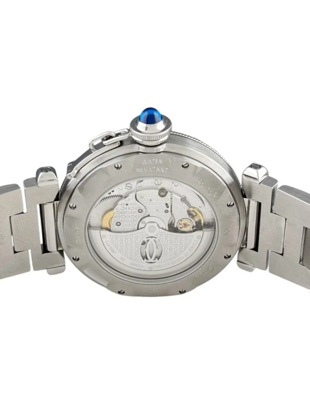 Cartier OH Pasha Watch SS Automatic Winding Silver